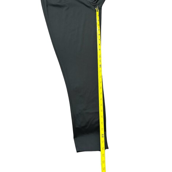 NWOT Bagatelle Tie Front Elastic High Waist Relaxed Fit Black Pants Size XS - Picture 9 of 11